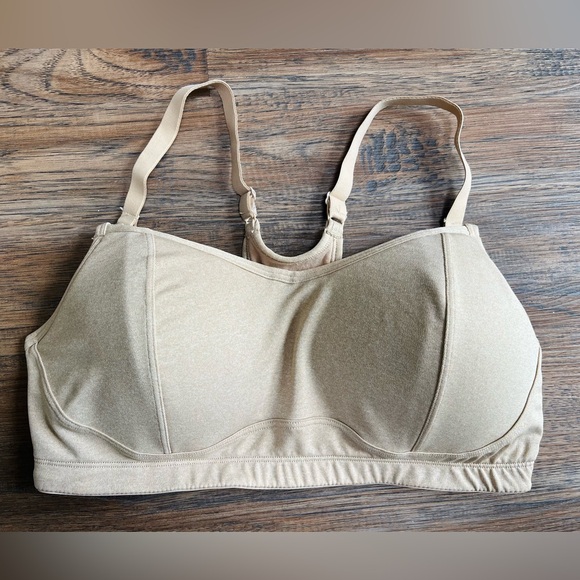 Playtex Women's Nursing Sports Bra with Racerback, Nude Heather, Large - Picture 1 of 4